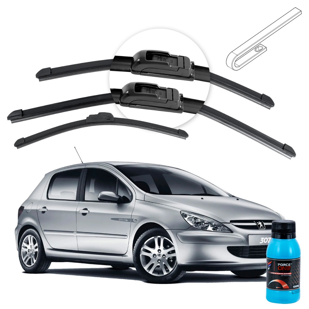 Limpador de Parabrisa Peugeot 307 ano 01 a 05 Universal Dianteira e Traseira em Oferta na Shopee