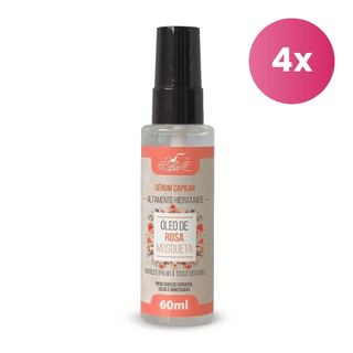 Kit 4 Sérum Capilar Óleo de Rosa Mosqueta 60ml Belkit em Oferta na Shopee