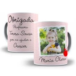 CANECA PERSONALIZADA COM FOTO E NOME OBRIGADA PROFESSORA R0735 FELIZ DIA DOS PROFESSORES ENVIO MESMO DIA ENTREGA DIRETA