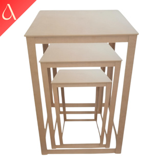 Trio de Mesa Vazado Mdf Cru, Para festas, Decoração de ambiente A PRONTA ENTREGA em Oferta na Shopee