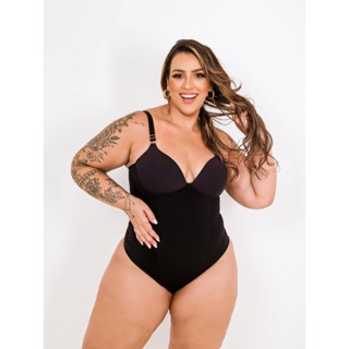 Modelador Body Plus Size Cinta com Bojo Redutora Compressão Cetinete Reforçado Cinta Modeladora em Oferta na Shopee