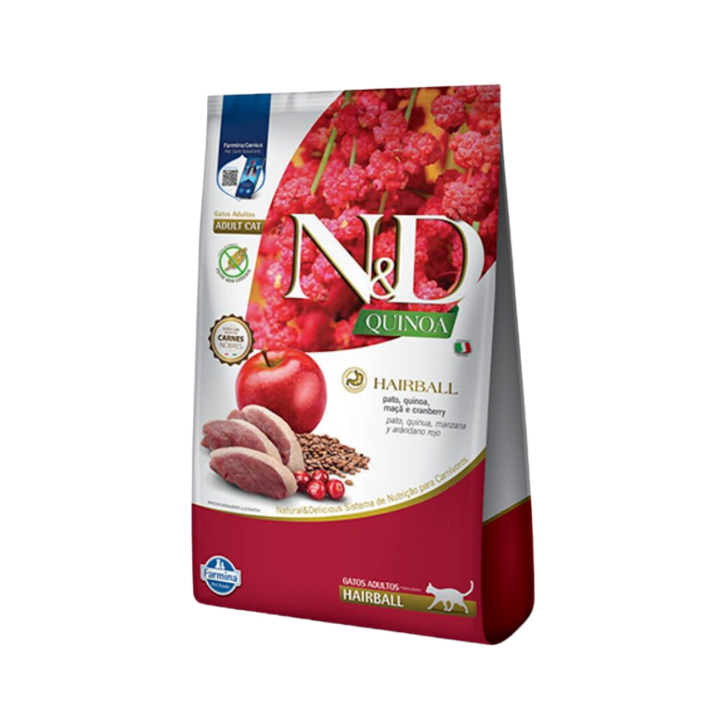 Ração Para Gatos Adultos Hairball 400g N&D Quinoa