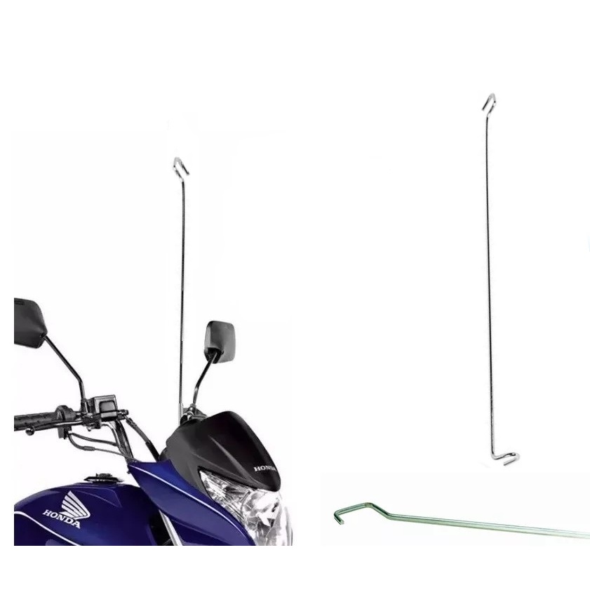Antena Corta Pipa Fixa Retrovisor Reforçada Aço Inox Mgo M510