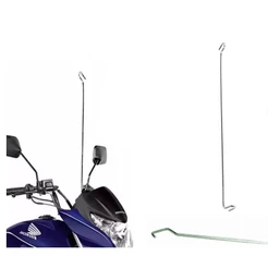Antena Corta Pipa Fixa Retrovisor Reforçada Aço Inox Mgo M510