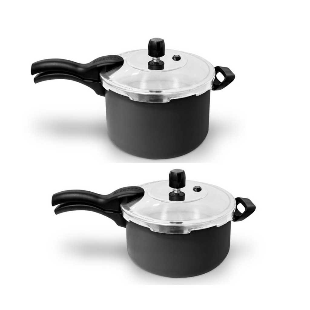 Kit Panela De Pressão 4,5l externa mais Pressão 3l Externa Antiaderentes