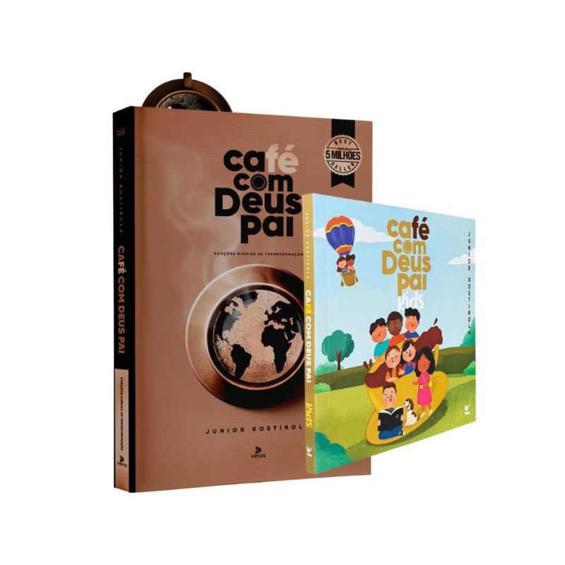 Kit 2 Livros Devocional Café Com Deus Pai 2025 + Café Com Deus Pai Kids
