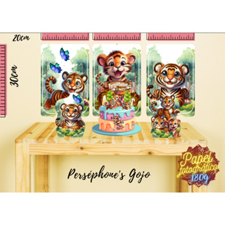 Kit é só um bolinho Tema Tigre Baby em Oferta na Shopee