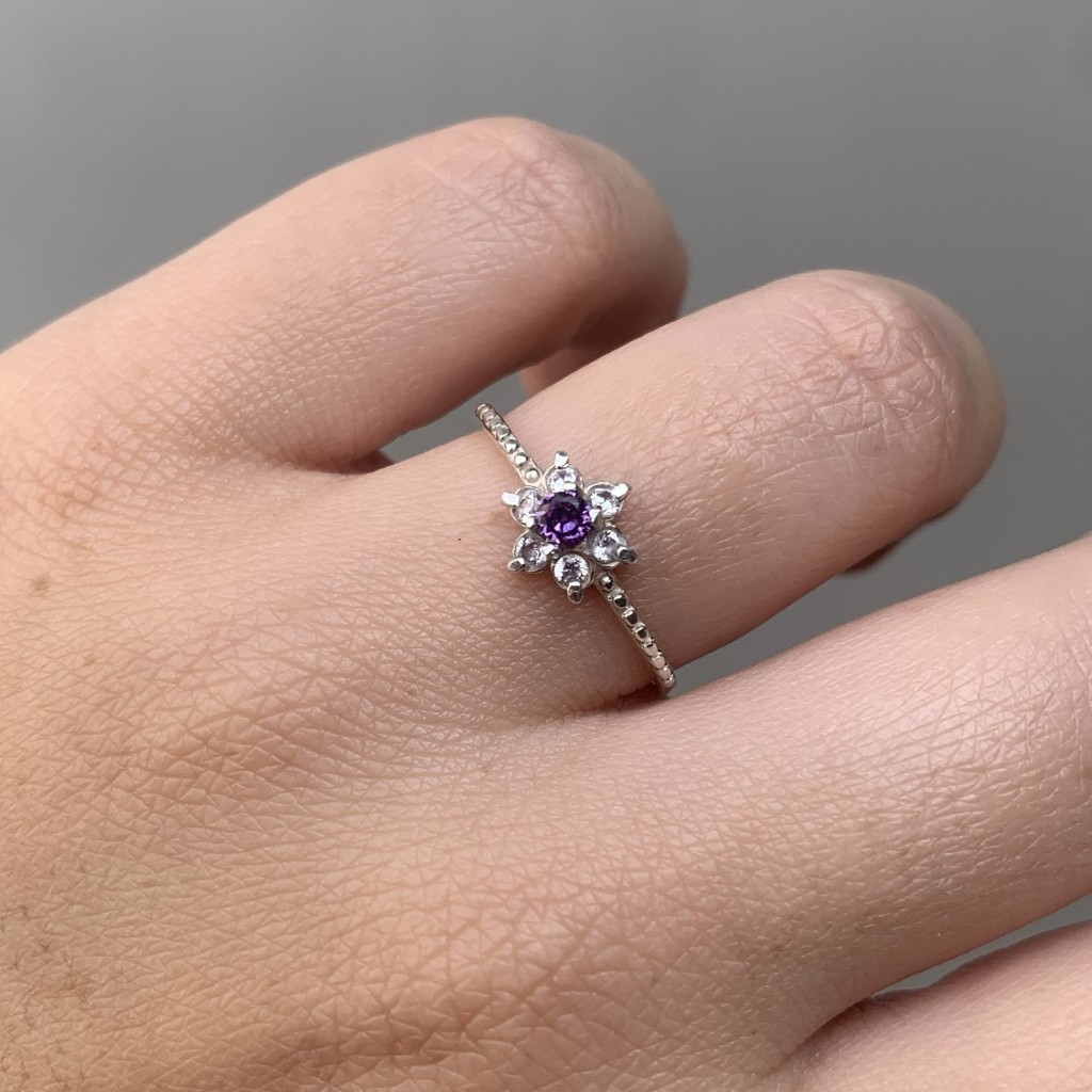 Anel Rapunzel Prata 925 (Anel Flor)