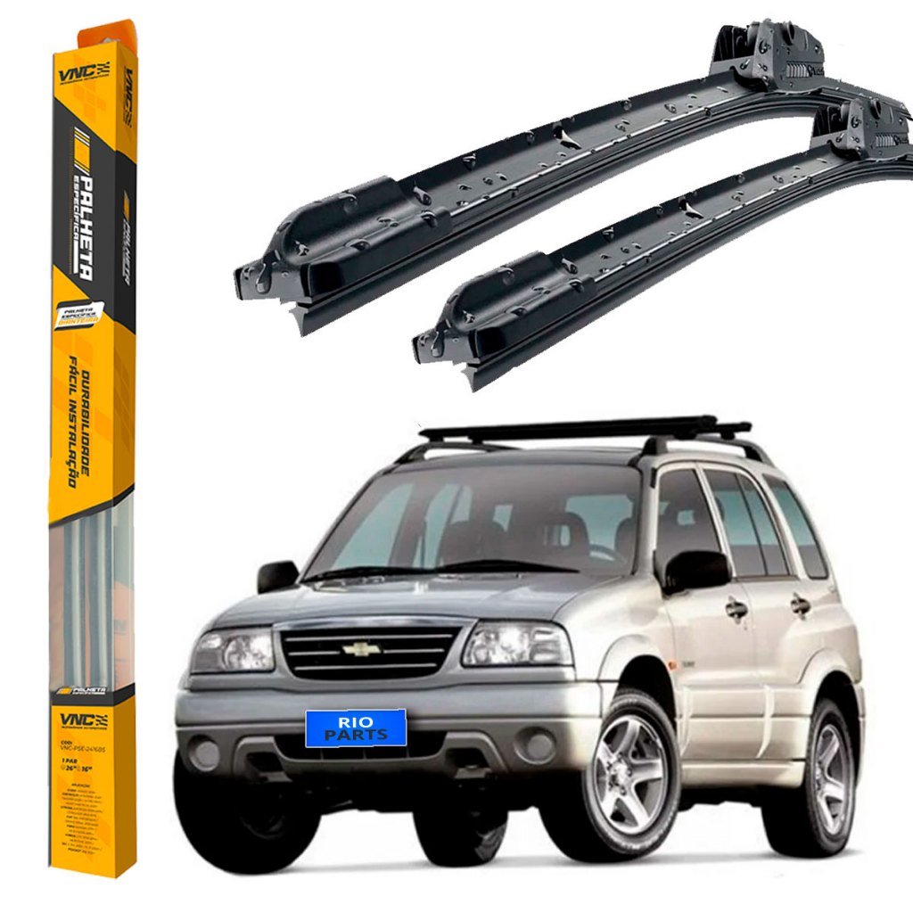 Par Palhetas Limpador De Parabrisa Dianteiro Para Chevrolet Tracker 2000 2001 2002 2003 2004 2005 2006 2007 2008 2009