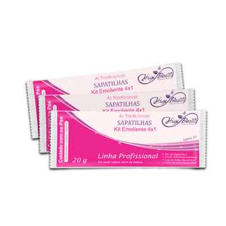 Kit Pedicure com Creme Emoliente, Lixa e Palito - 50 kits em Oferta na Shopee