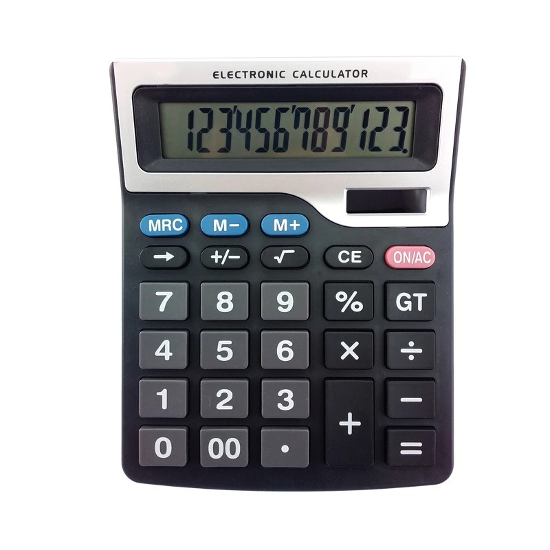 Calculadora Grande Tela 12 Dígitos LCD de Mesa Comercial Escritório