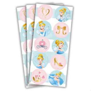 30 ~150 ADESIVO CINDERELA REDONDO Regina em Oferta na Shopee
