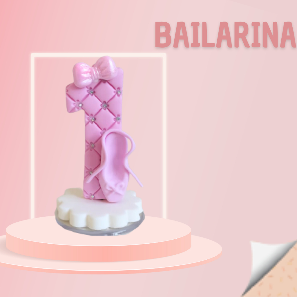 Vela Bailarina em Biscuit em Oferta na Shopee