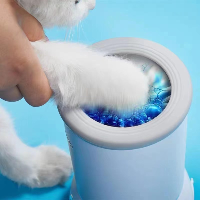 Limpador Automático de Pata de Cachorro e Gato de Silicone Fácil de Usar Recarregável USB Portátil-Z2