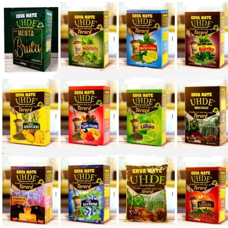 Erva Mate Tereré UHDE Zero Açucar12x500G - Escolha Sabor!