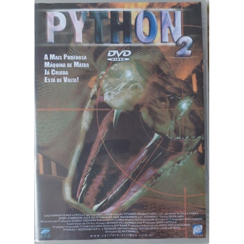 Dvd Python 2 Dublado Legendado capa colada