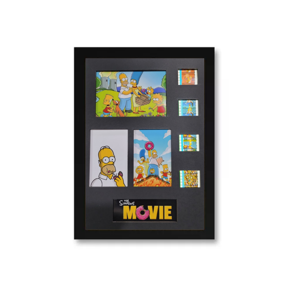 Os Simpsons The Movie Quadro com Frames do filme em 35mm Originais de Cinema Quadro Retroiluminado