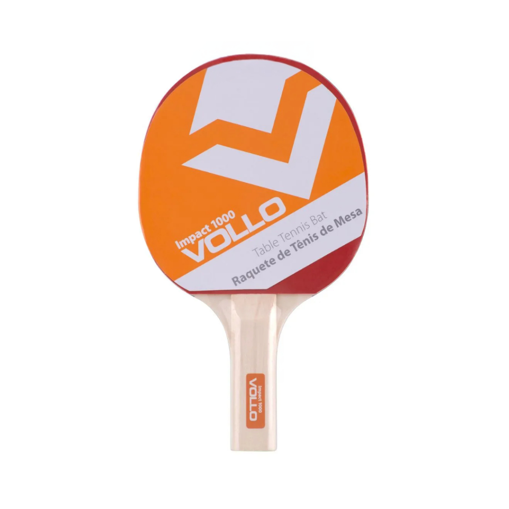 Raquete Ping Pong Tênis de Mesa Vollo Impact 1000 Modelo Intermediário em Oferta na Shopee