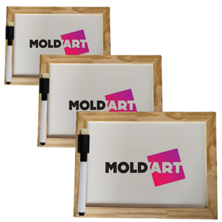 Lousa Quadro Branco Escolar Moldart com Caneta Apagador Diversos Tamanhos em Oferta na Shopee
