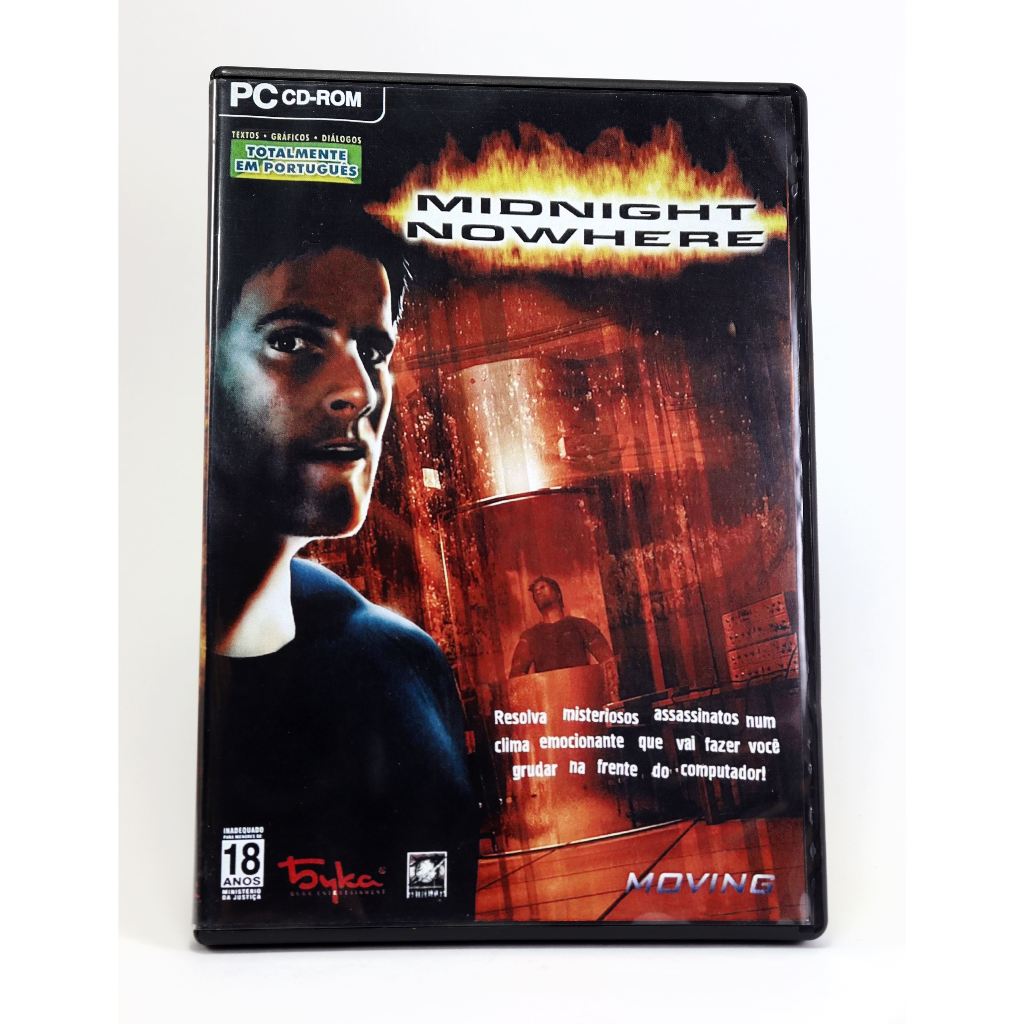 Midnight Nowhere / 2 CDs / Jogo PC CD Original / Capa Impressa