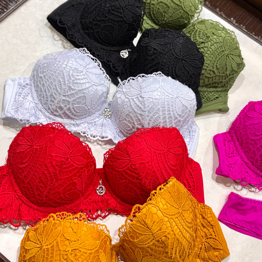 conjunto Liliana 809 importado renda delicada em cores variadas