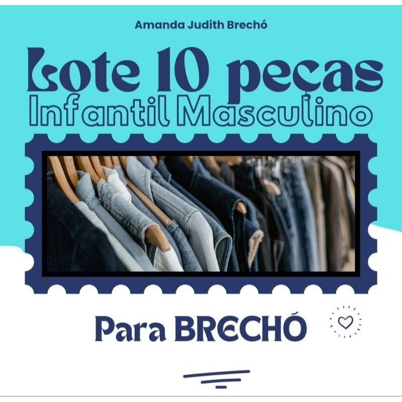 Lote 10 peças Infantil masculino PARA BRECHÓ