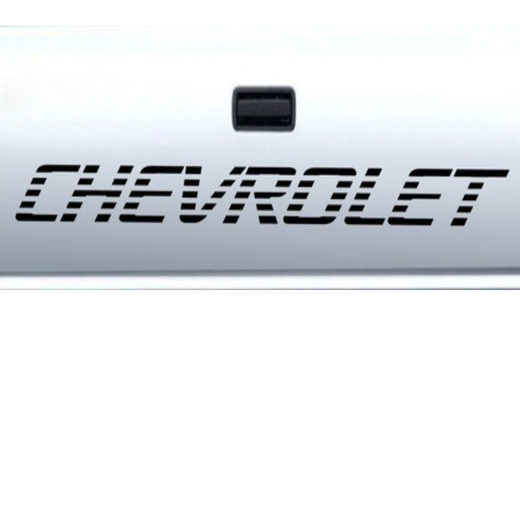1 Emblema Tras Chevrolet Vinil Pickups A10 A20 D10 D20 CINZA shopee sp brasil