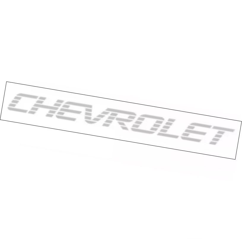 1 Emblema Tras Chevrolet Vinil Pickups A10 A20 D10 D20 PRATA