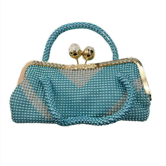 Bolsa de noite bolsa com corrente de strass bolsa feminina brilhante festa de casamento CYC68