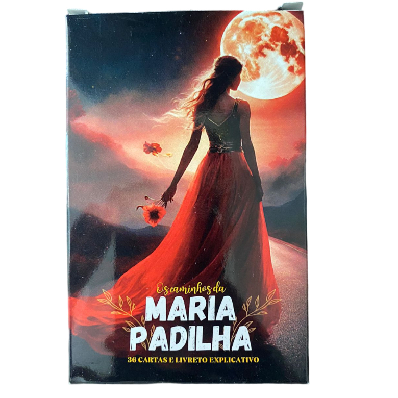 Baralho Tarô Oráculo Maria Padilha 36 Cartas Tarot 100% Plastificado E Manual