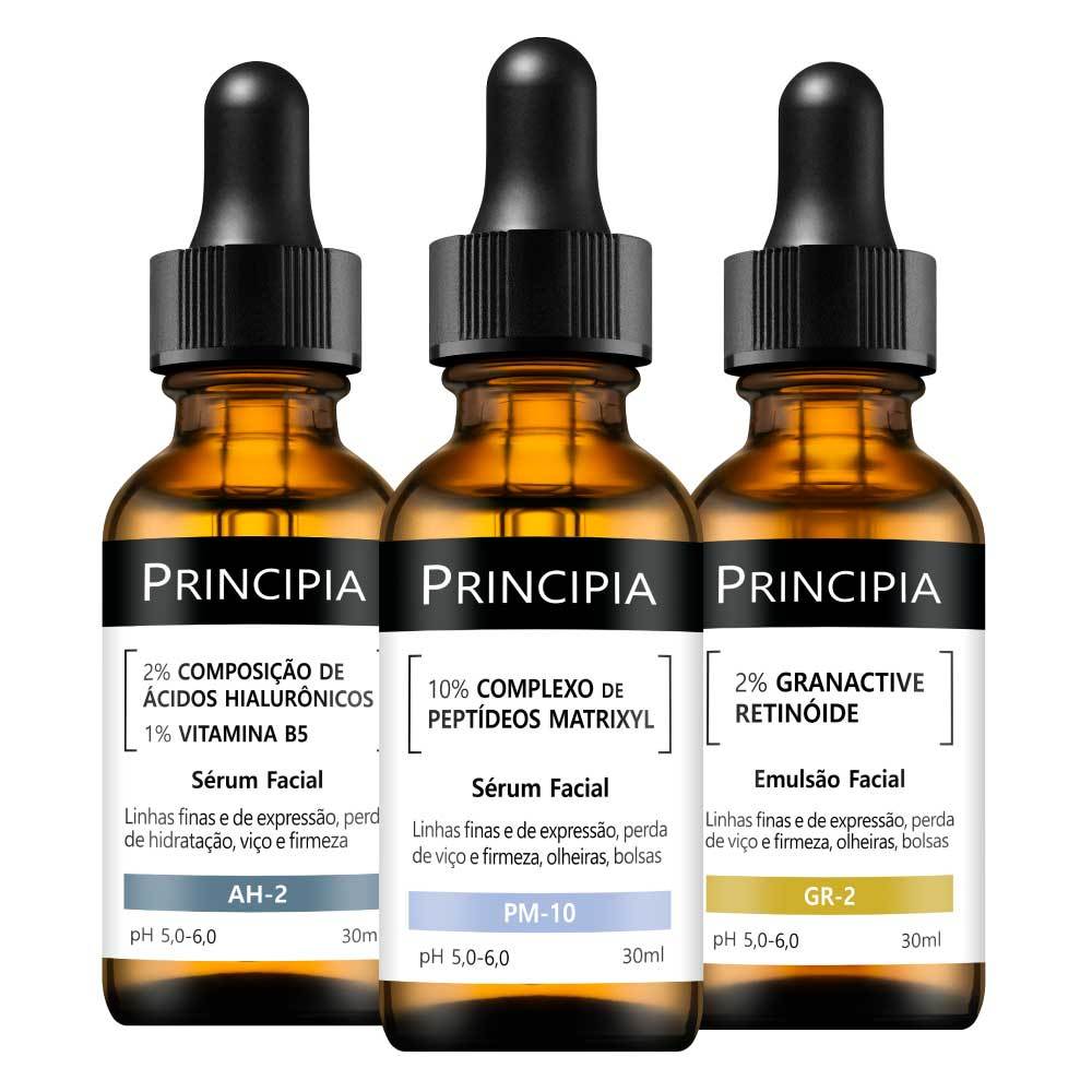 Kit 3 Séruns Principia Hialurônicos + Peptídeos + Retinóide - Beauty