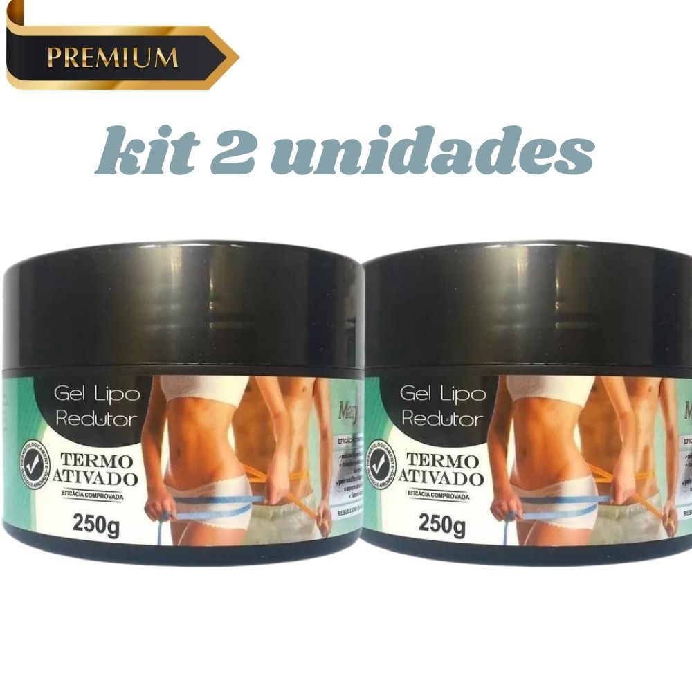 Kit 2 Gel Lipo Redutor Redução De Celulite Medidas Original