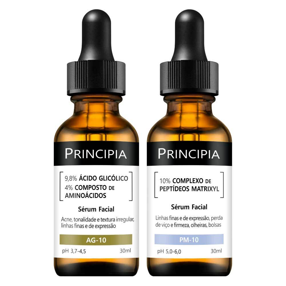 Kit 2 Séruns Principia Ácido Glicólico + Peptídeos Matrixyl em Oferta na Shopee