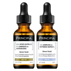 Kit 2 Séruns Principia Ácido Glicólico + Peptídeos Matrixyl