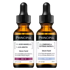 Principia Kit 2 Séruns Mandélico + Peptídeos