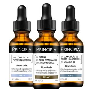 Kit 3 Séruns Principia Hialurônicos + Peptídeos + Mix-02 em Oferta na Shopee