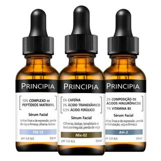 Kit 3 Séruns Principia Hialurônicos + Peptídeos + Mix-02 em Oferta na Shopee