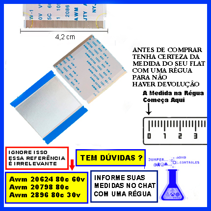 2 Cabos flat da TV Philips 4K UHU LED Modelo: 50PUG7625/78
