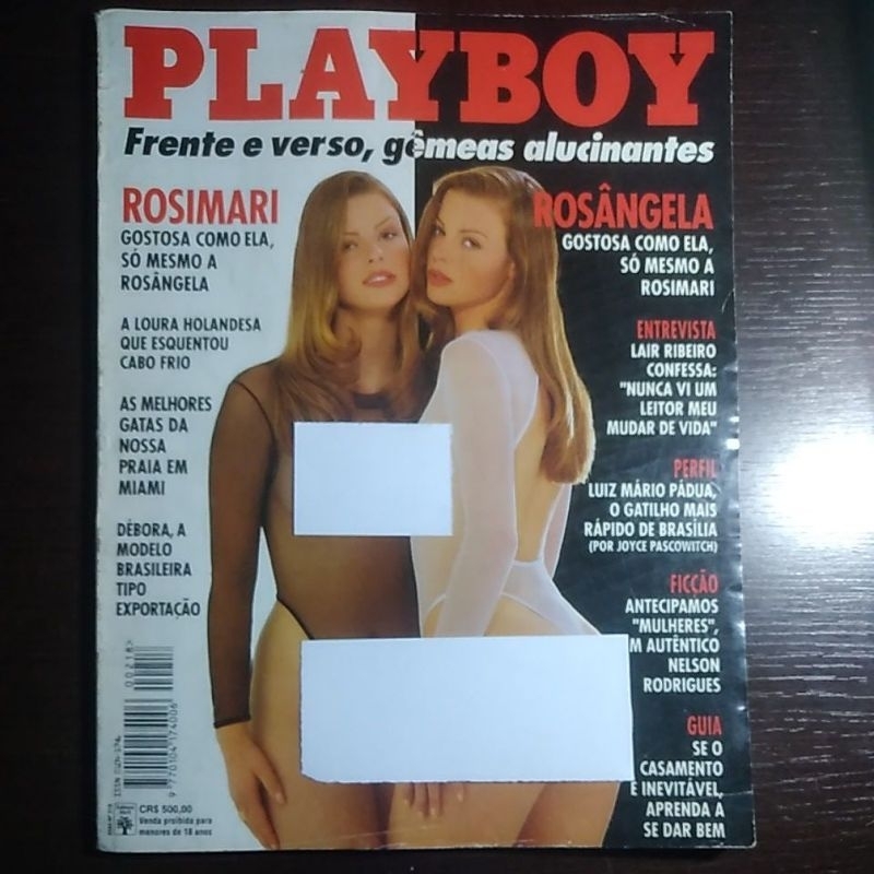 Revista Playboy - As Gêmeas Rosimari e Rosângela (#218 Setembro 1993)