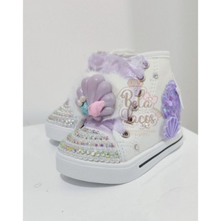 Tenis personalizado fundo do mar luxo em Oferta na Shopee