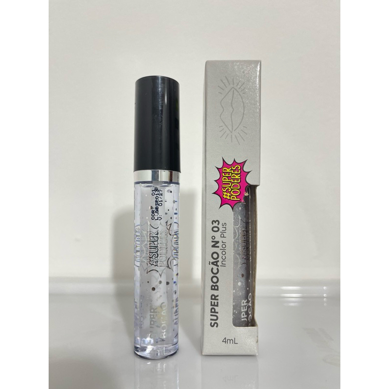 Gloss Labial Incolor Transparente Super Poderes Hidratante Labial Super Bocão