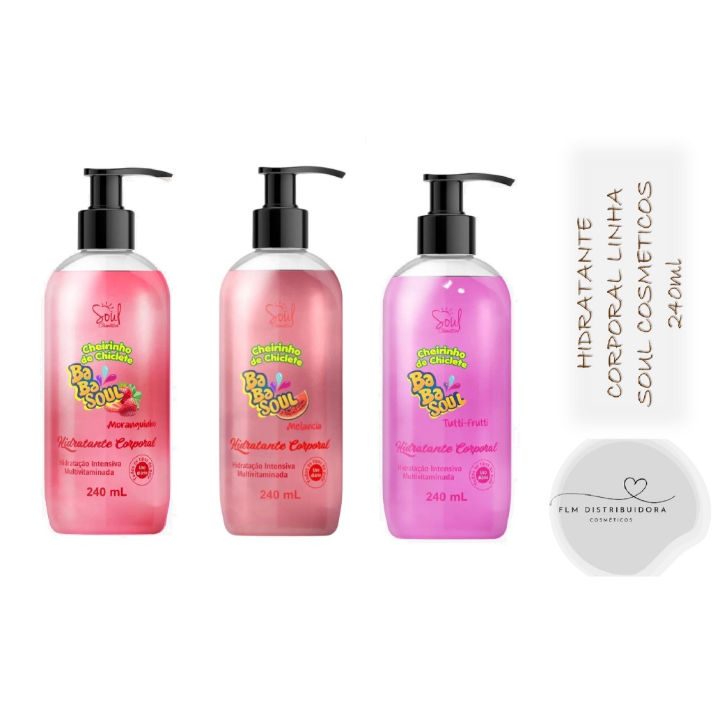 Hidratante Corporal BabaSoul Soul Cosméticos 240ml
