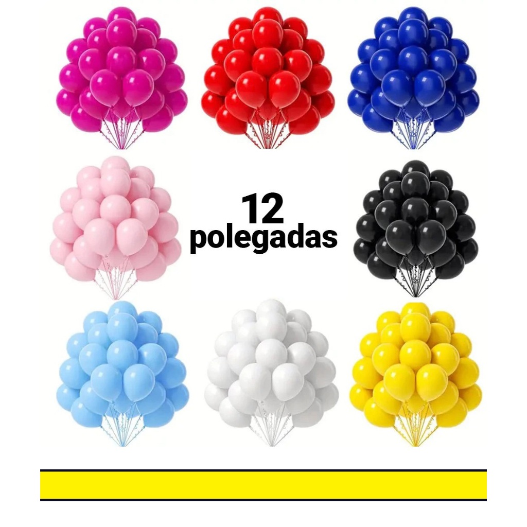 Balão Redondo 16" Diversas Cores – 8 Unid em Oferta na Shopee