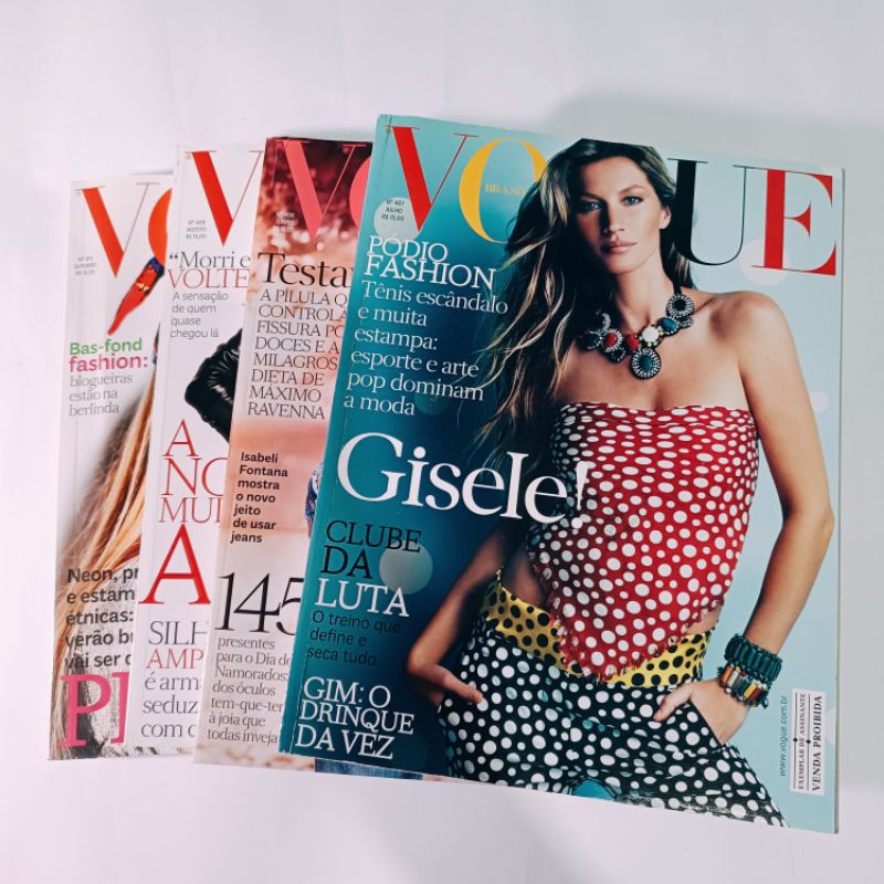 Revista Vogue Brasil Antiga Ano 2012