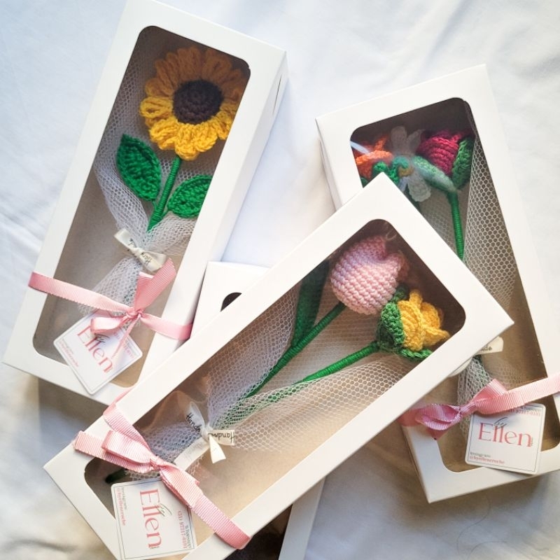 Detalhes do BUQUÊ DE FLOR DE CROCHÊ PARA PRESENTE