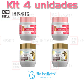 kit 4 und 2 Bio Creme 240g  + 2 Sebo de Carneiro C/ Óleo de Argan 240g em Oferta na Shopee