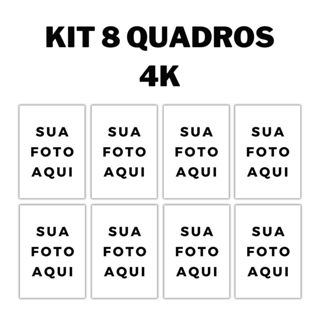 Kit com 8 Placas Quadros decorativos personalizados com sua foto em Oferta na Shopee