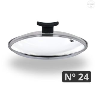 Tampa de Vidro Temperado Premium 24 cm Para Panelas e Frigideiras