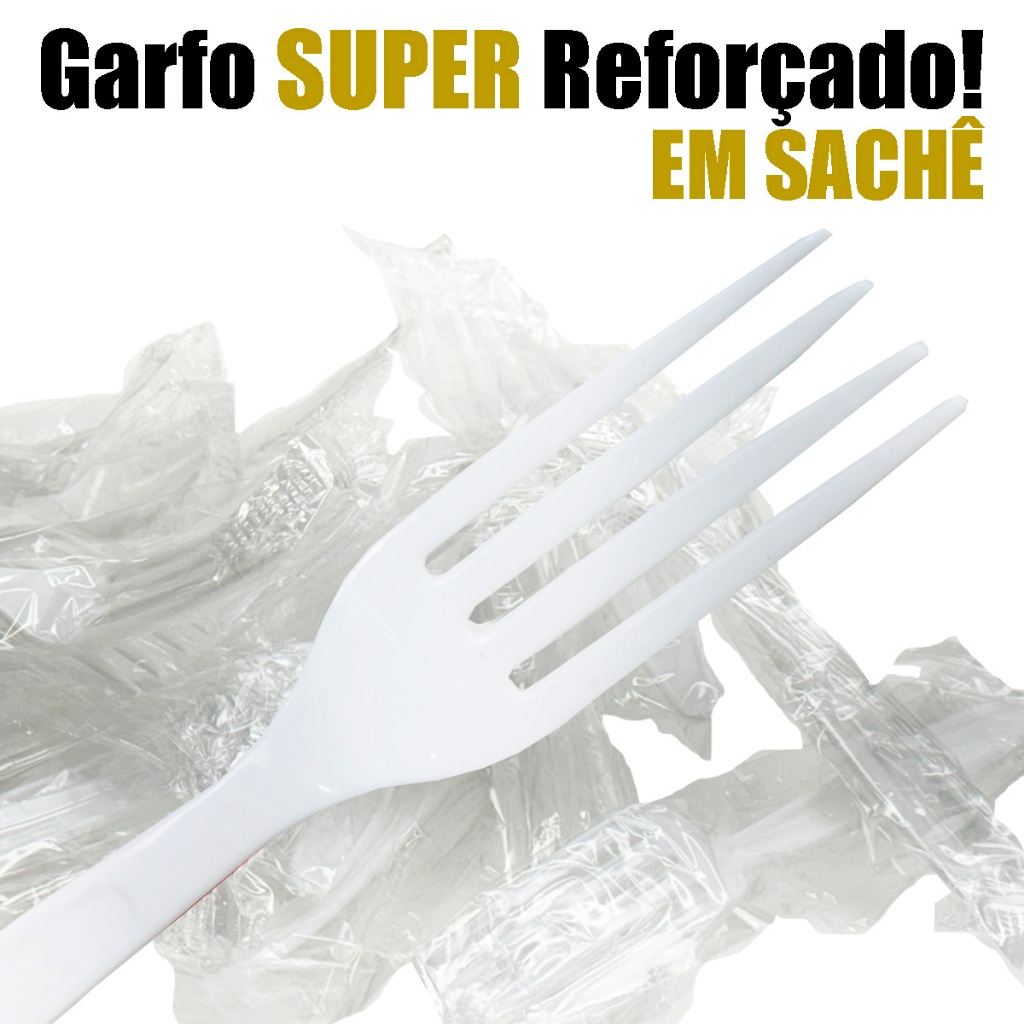 200 GARFOS EM SACHE PLASTICO, SUPER REFORÇADO, DELIVERY, FESTAS, SÓ GARFO!!!!!!!!!!! — imagem 2 de 2