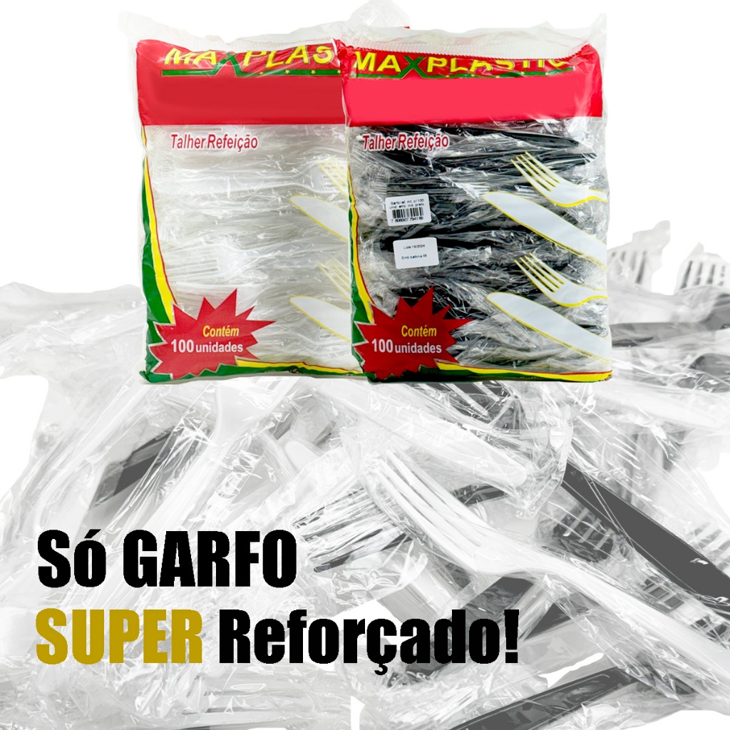 200 GARFOS EM SACHE PLASTICO, SUPER REFORÇADO, DELIVERY, FESTAS, SÓ GARFO!!!!!!!!!!!